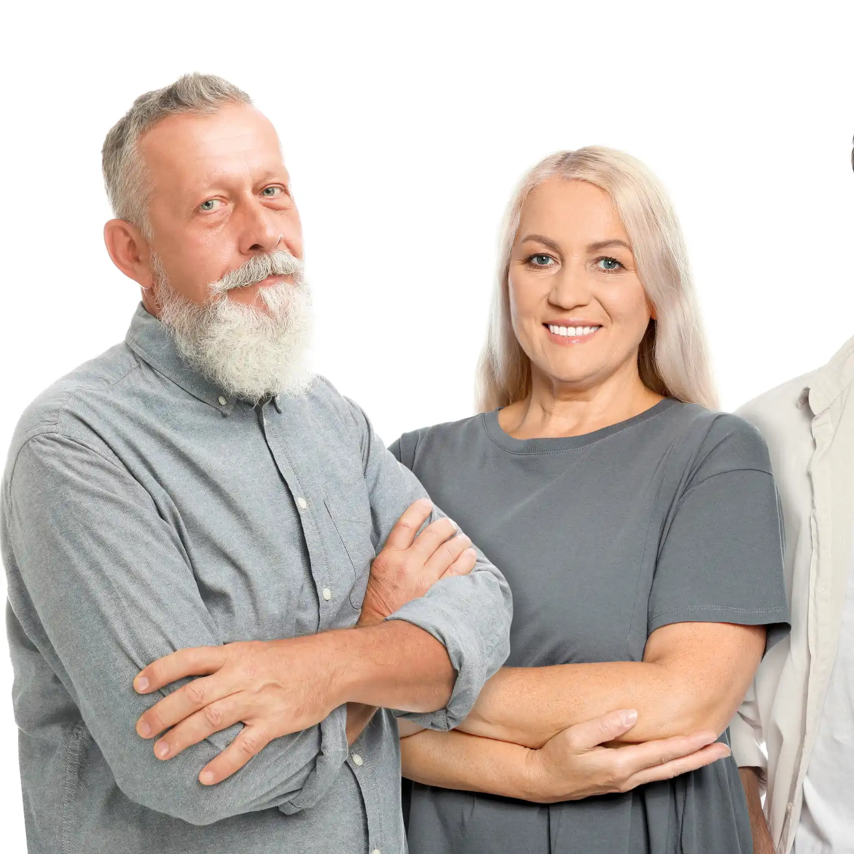 Pareja de sementeros dentro del contexto de la inteligencia intergeneracional.